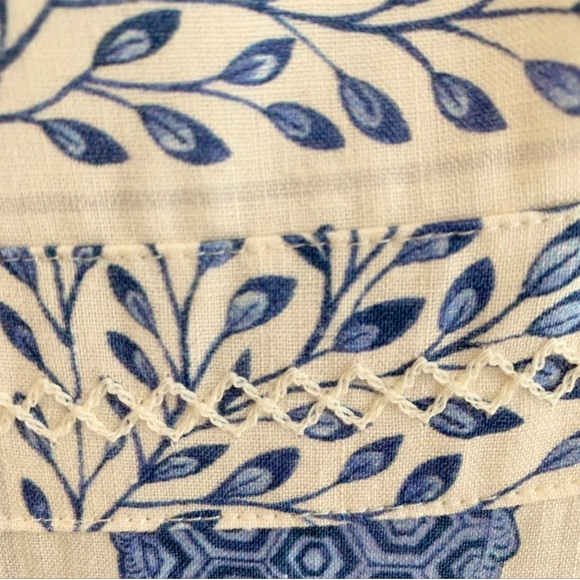 Agua Bendita Blue and White Printed Maxi Dress - Picture 9 of 11